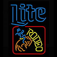 Miller Lite Rodeo Neon Skilt