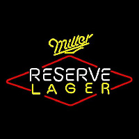 Miller Reserve Lager Beer Sign Neon Skilt