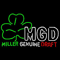 Miller Shamrock Beer Sign Neon Skilt