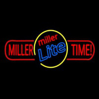 Miller Time Long Beer Neon Skilt