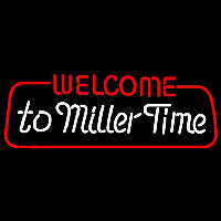 Miller welcome to time Beer Sign Neon Skilt