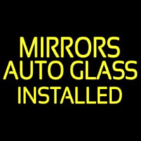 Mirror Auto Glass Installed Neon Skilt