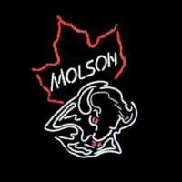 Molson Canadian Bulls Butik Åben Neon Skilt