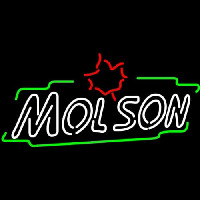 Molson Double Stroke Maple Neon Skilt