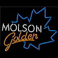 Molson Golden Blue Maple Leaf Beer Sign Neon Skilt