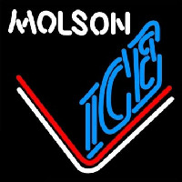 Molson Ice Hockey Neon Skilt