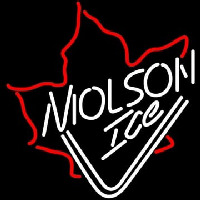 Molson Ice Mapleleaf Neon Skilt