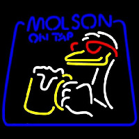 Molson On Tap Duck Neon Skilt