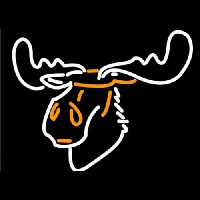 Moose Head Logo Neon Skilt