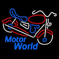 Motor World Neon Skilt