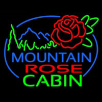 Mountain Rose Cabin Neon Skilt