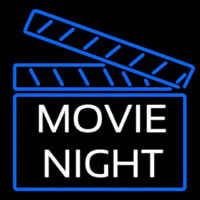 Movie Night Neon Skilt