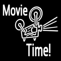 Movie Time Neon Skilt