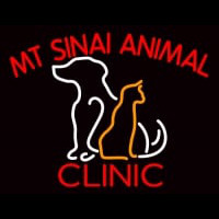 Mt Sinai Animal Clinic Neon Skilt