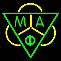 Mu Alpha Phi Logo Neon Skilt