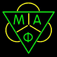 Mu Alpha Phi Logo Neon Skilt