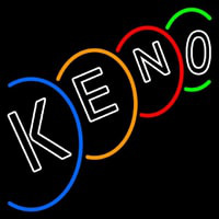 Multi Color Keno Neon Skilt
