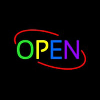 Multi Colored Deco Neon Skilt