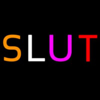Multicolor Sluts Neon Skilt