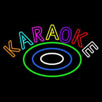 Multicolored Karaoke Neon Skilt