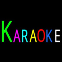 Multicolored Karaoke Neon Skilt