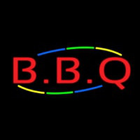 Multicolored Red Bbq Neon Skilt