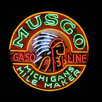 Musgo Gasoline Neon Skilt