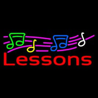 Music Lessons 1 Neon Skilt