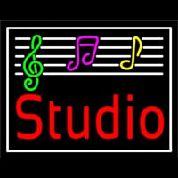 Music Studio 2 Neon Skilt