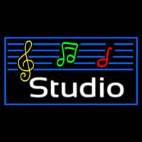 Music Studio Neon Skilt