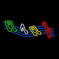 Musical Notes 1 Neon Skilt