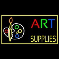 Muti Color Art Supplies With Palate Neon Skilt