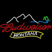 NEW Montana Mountain Budweiser bud light Neon Skilt