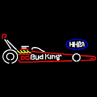 NHRA Dragster Bud King Beer Sign Neon Skilt