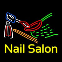 Nail Salon Logo Neon Skilt