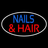 Nails And Hair Neon Skilt