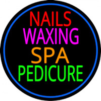 Nails Wa ing Spa Pedicure Neon Skilt