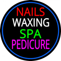 Nails Wa ing Spa Pedicure Neon Skilt