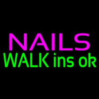 Nails Walk Ins Ok Neon Skilt