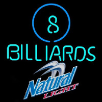 Natural Light Ball Billiards Pool Beer Sign Neon Skilt