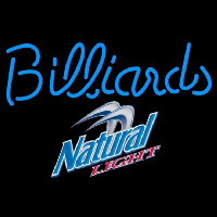 Natural Light Billiards Te t Pool Beer Sign Neon Skilt