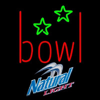 Natural Light Bowling Alley Beer Sign Neon Skilt