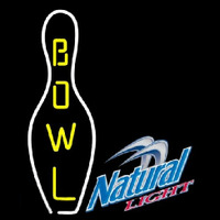 Natural Light Bowling Beer Sign Neon Skilt
