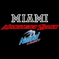 Natural Light Miami University Band Board Beer Sign Neon Skilt