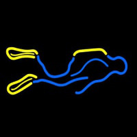 Neon Scuba Diver Neon Skilt