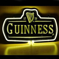 New Guinness 1759 Logo Øl Bar Pub Fremvisning Neon Glas Rør Skilt