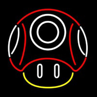 New Nintendo Mario Mushroom Real Glass Neon Skilt