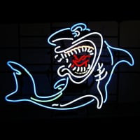 New Shark Neon Skilt