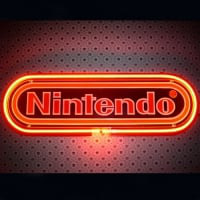 Nintendo Black Butik Åben Neon Skilt