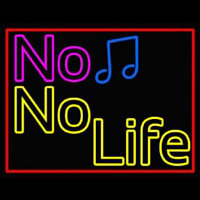 No Life No Music  Neon Skilt